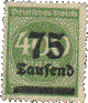 Stamp 75 marks